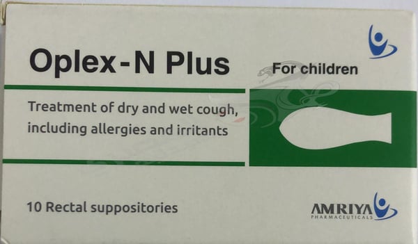 Oplex -N Plus For Children 10 Rectal Suppositories