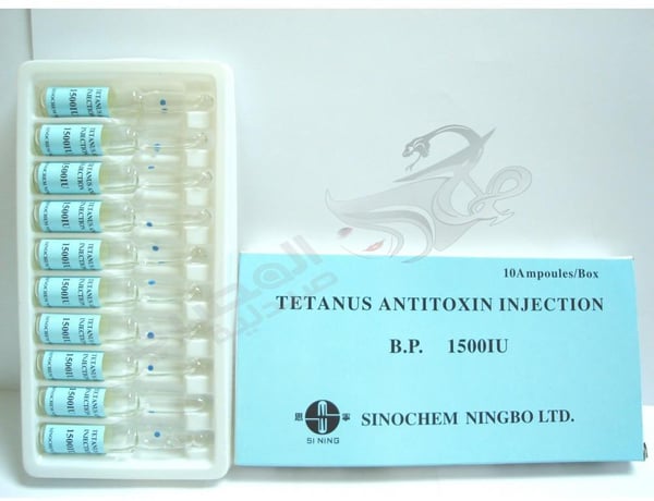 TETANUS ANTITOXIN 1500 I.U. 10 AMP