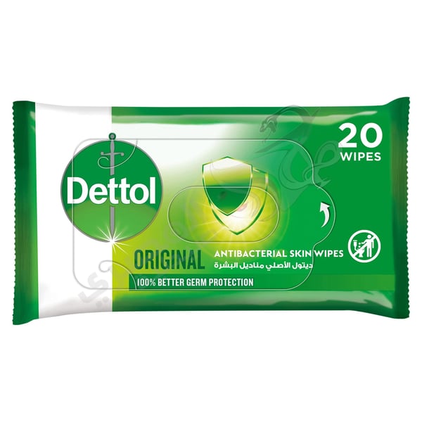 Dettol Original Antibacterial Skin Wipes 20 Offer 2+1