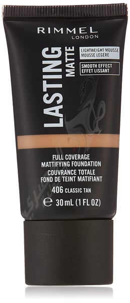 Rimmel London Lasting Matte 406 classic tan