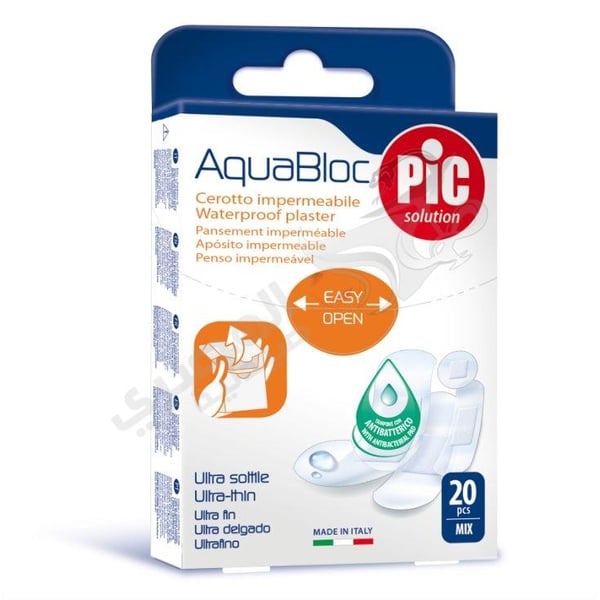 PIC AQUABLOCK WATERPROOF PATCHES MEDIUM 20 UNITS