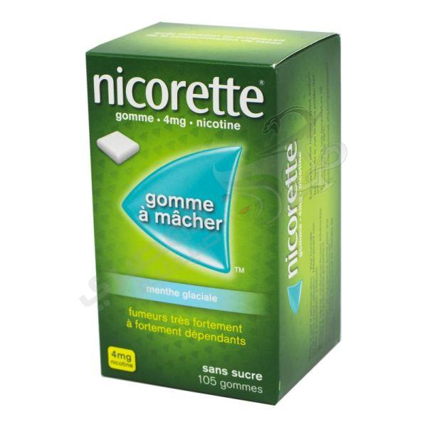 Nicorette 4mg Icy Mint Sugar-Free Chewing Gum - Box of 105 Gums