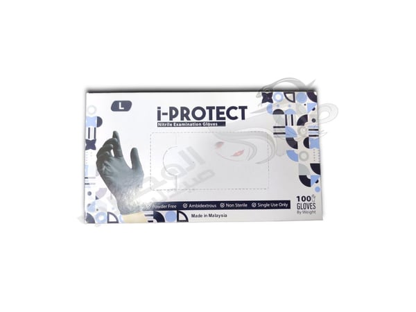 gloves i-protect Nitrile examination L