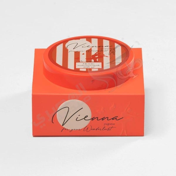 Mood vienna body milk 200ml will leave your skin soft and smelling all day - red