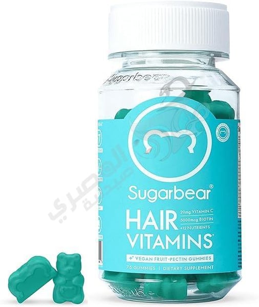 Sugar Bear Hair Vitamins Gummies for Hair Growth - 74 Gummies