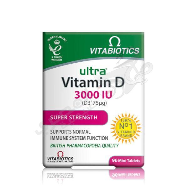 Vitabiotics Ultra Vitamin D Super Strength 3000IU – 96 Tablets