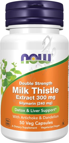 Special-import NOW Foods Supplements Silymarin Milk Thistle Extract 300 mg 50 Veg Capsules 733739047380