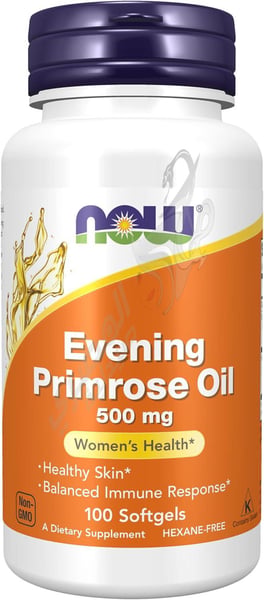 Special Import -NOW Foods Supplements Evening Primrose Oil 500 mg with Naturally Occurring GLA Gamma-Linolenic Acid 100 Softgels