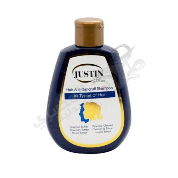 Justin Blue Hair Anti Dandruff Shampoo 80 Ml 6224000870164