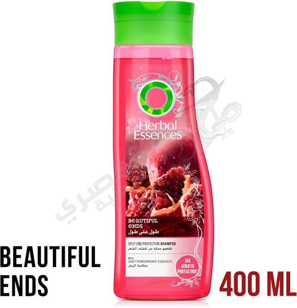 Herbal Essences Shampo Beautiful Ends Split End Protection With Juicy Pomegranate Essences By Proctor & Gamble 400 Ml