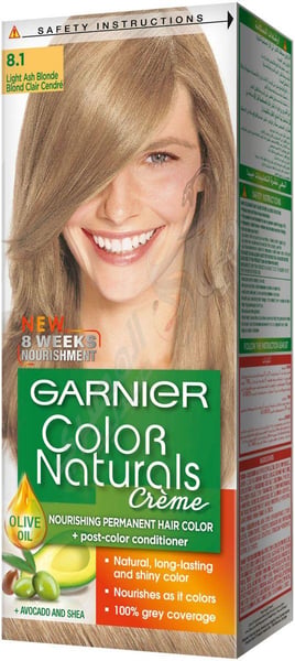 Garnier Color Natural 8.1 Light Ash Blone 100 Gm