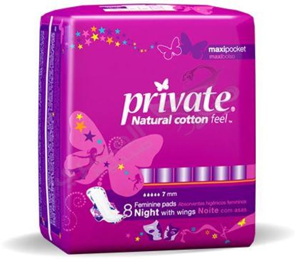 Private Maxipocket Night Pcs 8 Pads