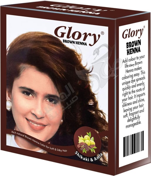Glory Brown Henna Pouches 6 Sachets 10 Gm