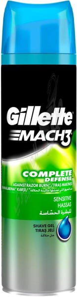 Gillette Mach3 Complete Defense Sensitive Shaving Gel By Gillete 200 Ml