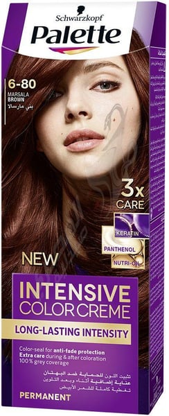 Palette Permanent Hair Dying 6.80 Brown By Schwarzkopf 50 Ml