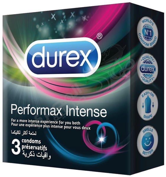 Durex Condom Performax Intense By Rickett 3 Condoms