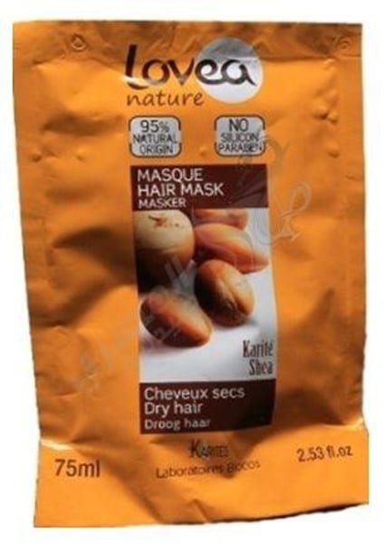 Lovea Nature Les Karites Hair Mask For Dry Or Damaged Hair Enriched With Shea Butter 75 Ml