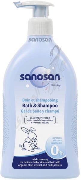 Sanosan Baby Bath&Shampoo Delicate Skin&Hair 500 Ml