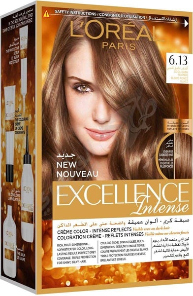 L'Oreal Hair Pigment Paris Excellence Intense 6.13 Cool Dark Blond 100 Gm