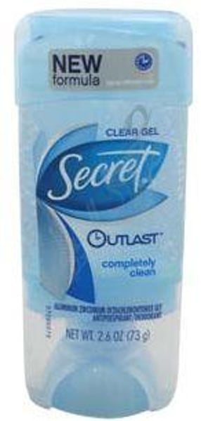 Secret Stick Deodorant Outlast Clear And Completely Clean Antiperspirant For Women 2.6 Oz