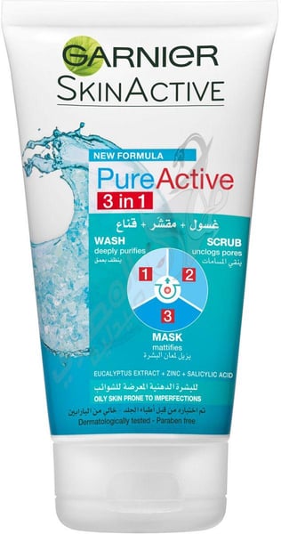 Garnier Pure Active 3*1 150 Ml