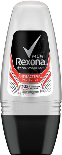 Rexona Roll On Deodorant For Men Anti Bacterial Protection By Unilover 50 Ml
