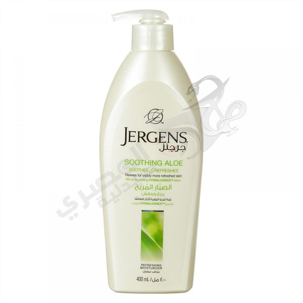 Jergens Body Lotion Soothing Aloe Refreshing Moisturizer 400 Ml