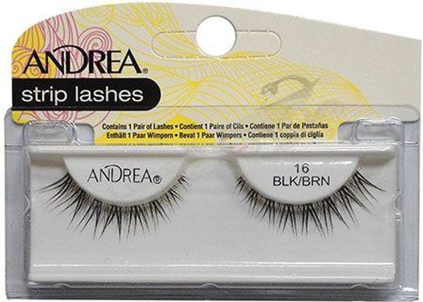 Andrea 16 Black Broun Strip Lashes