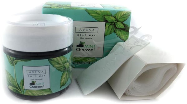 Avuva Cold Wax Hair Removal Mint Charcoal 228 Gm