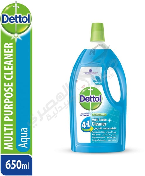 Dettol Liquid 4 In 1 Multi Action Cleaner Aqua Fragrance By Rickett 650 Ml