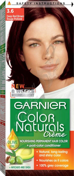 Garnier Color Natural 3.6 Deep Red Brown 100 Gm