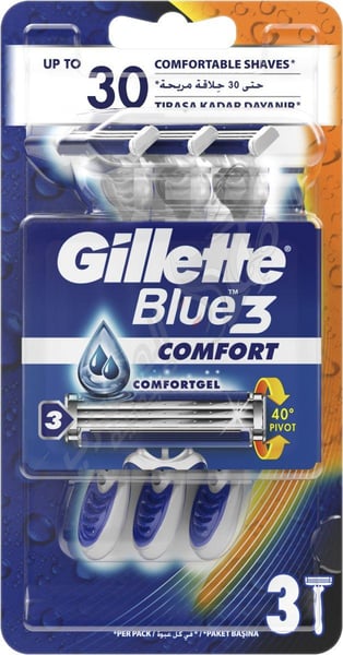 Gillette Blue Comfort Pcs 3 Pen