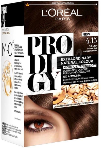 L'Oreal Prodigy 4.15 Sienna Chocolate Iced Brown 100 Gm
