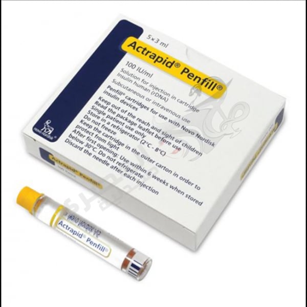 Actrapid Penfill 5 Cartridges