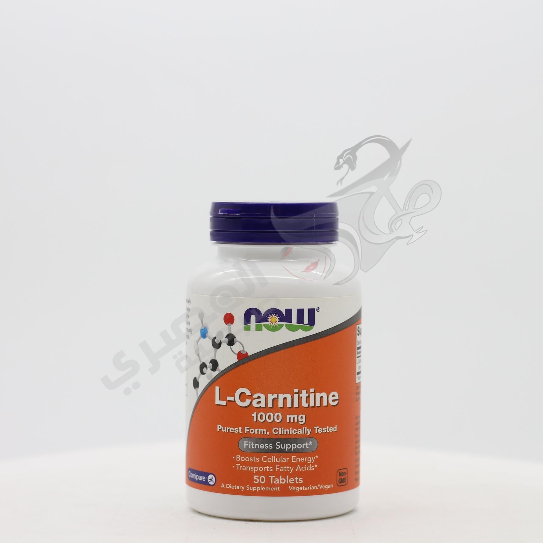 Now Foods L-Carnitine 1000 Mg, 50 Tablets